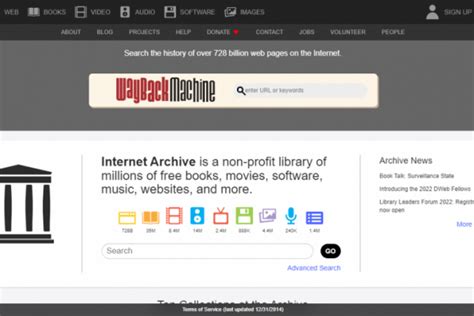 Internet Archive, Situs untuk Melihat Masa Lalu .